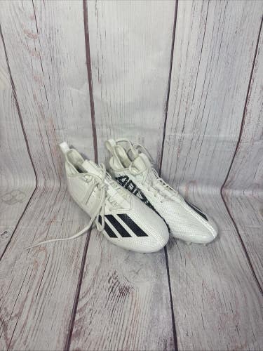 Adidas Adizero Scorch Football Cleats GX5126-WHITE/BLACK Mens Size 8.5