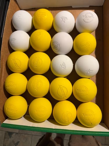 Lot of 20 Champion, Velocity, Champro and LAX Unlimited Lacrosse Ball (New)