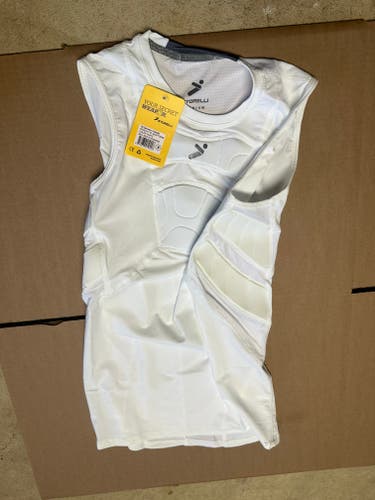 (New)STORELLI BS SLEEVELESS UNDERSHIRT WHITE MEDIUM NIB