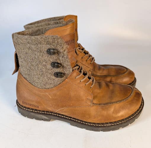 Birkenstock Mens Timmins Leather Wool High Boots Shearling Lined Size 43 / 10