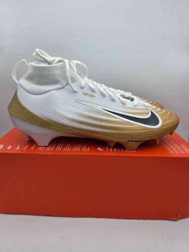 Nike Zoom Vapor Pro 1 Football Cleats Men's Size 10 White Gold FB3298-103