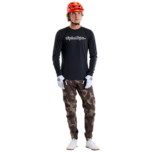 SKYLINE LONG SLEEVE RIDE TEE; SIGNATURE BLACK XL (New)