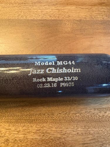 GAME USED Jazz Chisholm Dove Tail Bat  (-3) 30 oz 33" (Used)