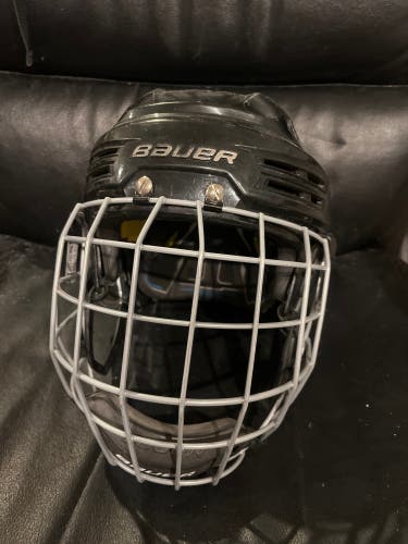 Small Bauer Re-Akt 200 Helmet with profile lol cage (Used)