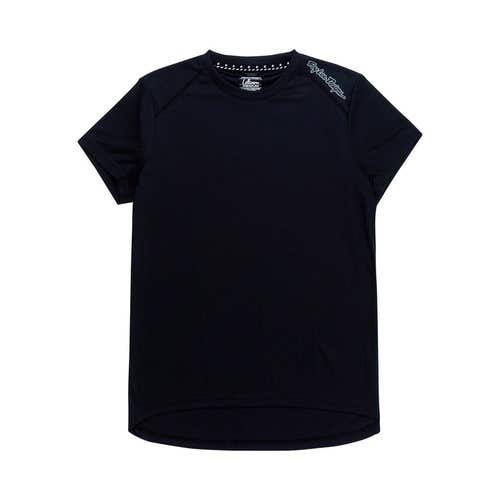 WOMENS LILIUM SS JERSEY; MONO BLACK LG (New)