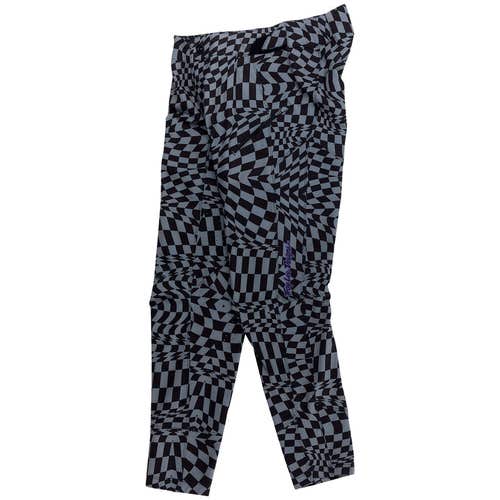 WOMENS LILIUM PANT; TWISTED CHECKERS BLACK LG (New)