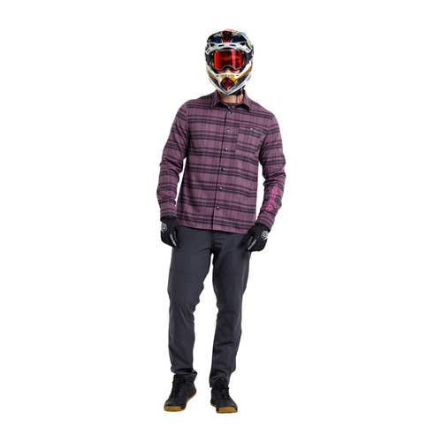 GRIND FLANNEL; YD PLAID DEEP PURP MD (New)