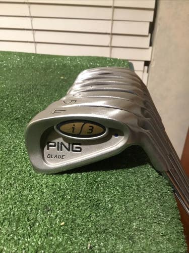 Ping i3 Blade Blue Dot Irons Set (4-PW-SW-LW) JZ Stiff Cushin Steel +1/2 *VGC*