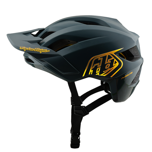 FLOWLINE HELMET; POINT GRAY / GOLD XL/2X (New)