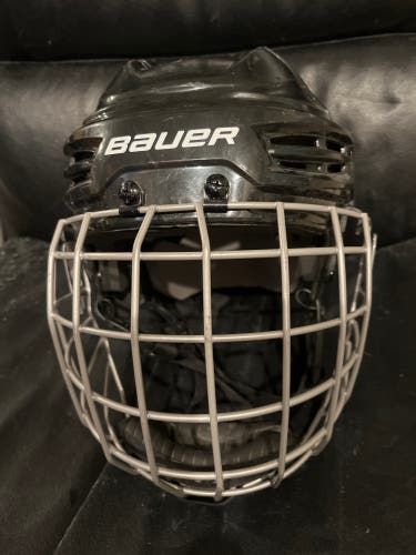 Small Bauer IMS 5.0 Helmet with true vision l cage (Used)