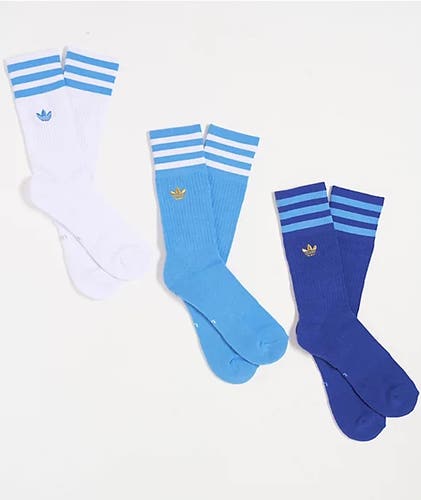 Adult Men’s Large adidas Originals 3-Stripe ARGENTINA ROLLER Crew Socks JL4226
3-PACK
