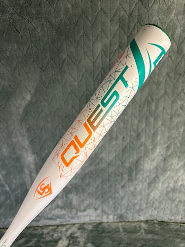 Green Louisville Slugger Quest Alloy Bat (-12) 18 oz 30" (Used)