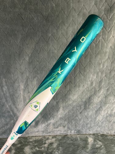 White 2026 Louisville Slugger Kryo Composite Bat (-10) Composite 23 oz 33" (Used)