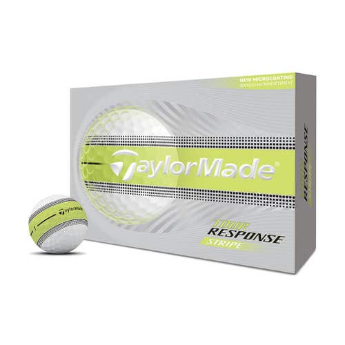 Taylor Made Tour Response Stripe Golf Balls (Yellow, 12pk) 1dz 2026 NEW