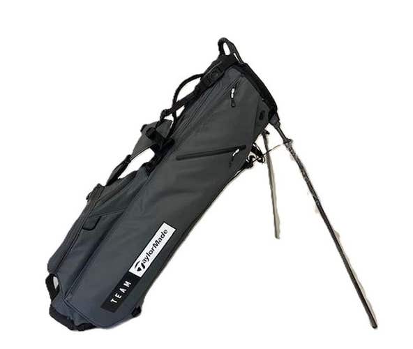 Taylor Made Flextech Lite Stand Bag (4 way, Gunmetal) Linvelle GC Logo 2023 NSW