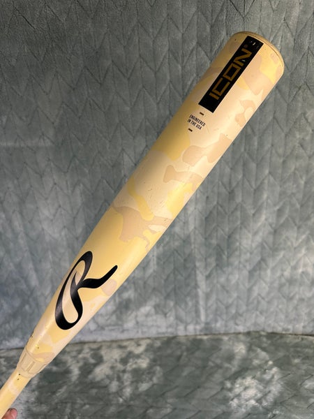 2025 Rawlings Icon Composite Bat BBCOR Certified (-3) Composite 30 oz 33" (Used)
