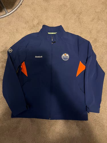 Edmonton Oilers Team Issued Reebok Jacket -Large