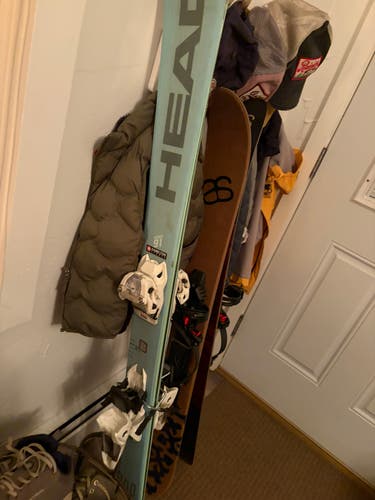 Women's 2024 HEAD 149 cm All Mountain Kore 91 Skis With Bindings Max Din 11 (Used)