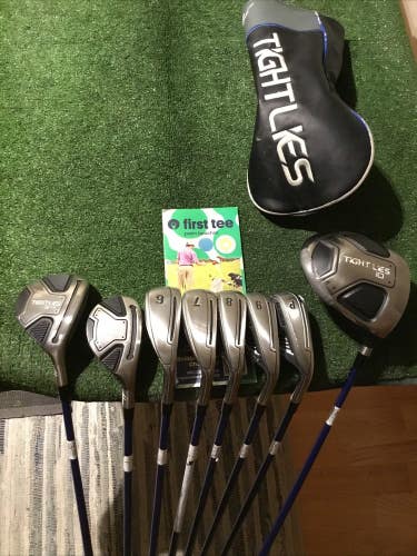 Adams Tight Lies Full Set (Driver, 5W, 5H, 6-PW) Regular 65g Graphite Shafts VGC