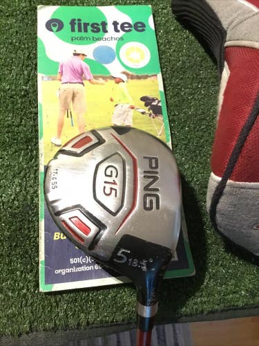 Ping G15 18.5* 5 Wood Regular TFC 149 F Graphite Shaft (42) & Head Cover