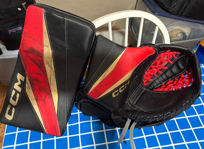 CCM Axis XF Regular Glove and Blocker (Used)
