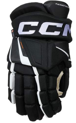 New, NWT CCM Tacks XF Pro Gloves, Size Junior 11", 12" Black/White