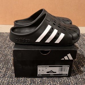 Adilette Clog - Black Unisex Size M 5.0 (W 6.0) Adidas Sandals (New)