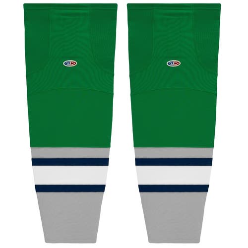 Athletic Knit HS2100-945 Plymouth Kelly Green Cut&Sew Mesh Ice Hockey Socks