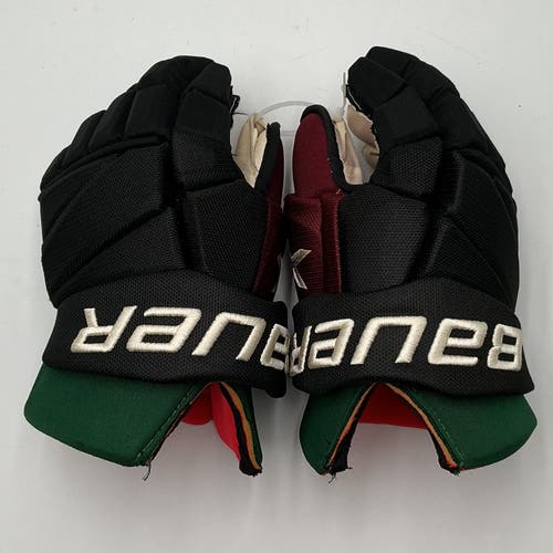 Used Arizona Coyotes Bauer 14" Vapor Hyperlite Gloves