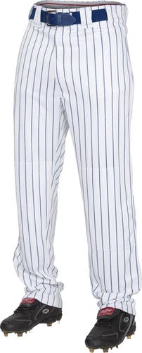 Rawlings Pinstripe Pants- White / Navy - Youth XL