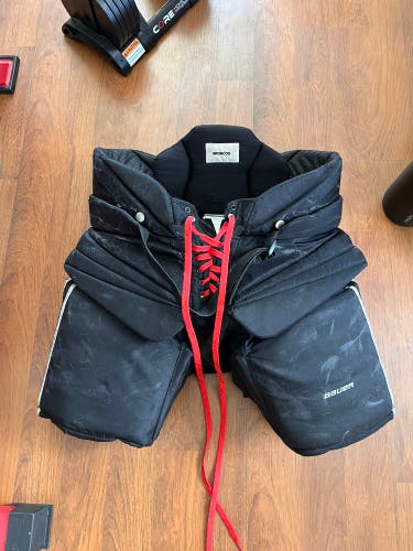 Senior Large Bauer Pro Hockey Goalie Pants Pro Stock (Used)