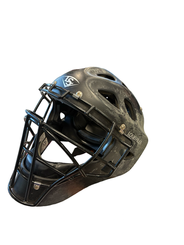 Used Louisville Slugger CATCHER HELMET Catchers Helmet w/Mask Black One Size 11682-S000137894