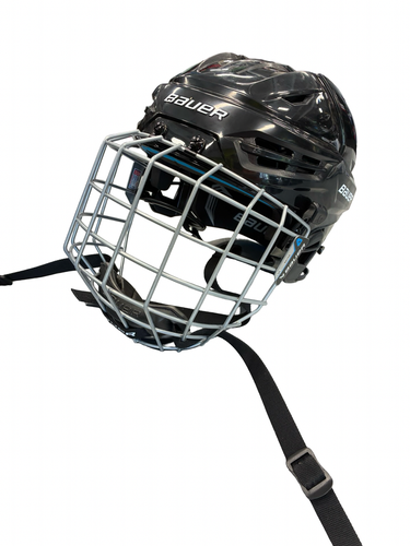 Used Bauer REAKT 55 Helmet Cage Combo Black MD 11682-S000137856