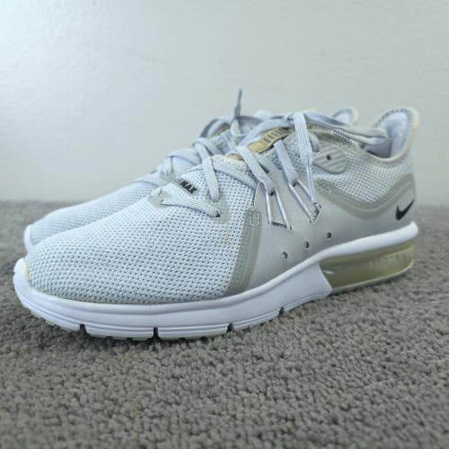 Nike Air Max Sequent 3 Womens Size 8 Running Shoes 908993-008 Pure Platinum