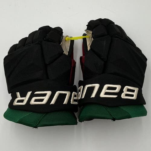 Lightly Used Durzi Arizona Coyotes Bauer 14" Pro Stock Vapor Hyperlite Gloves