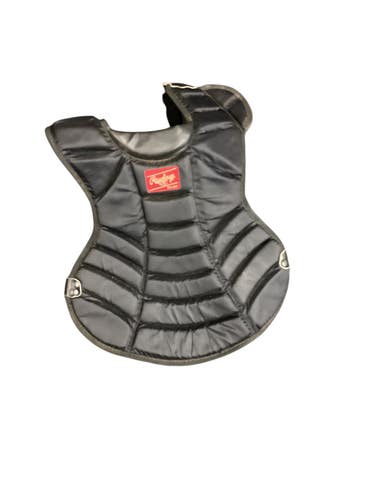 Used Rawlings CHEST PROTECTOR Catchers Chest Protector Black Intermed 11846-S000109595
