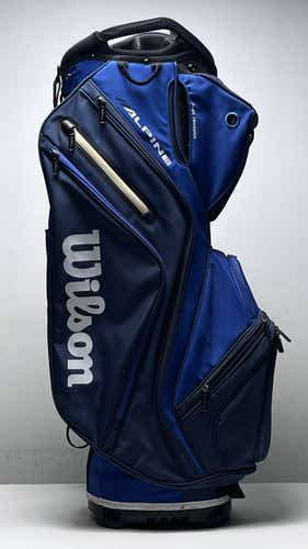 Wilson Alpine Cart Bag Blue 14-Way Divide Single Strap Golf Bag