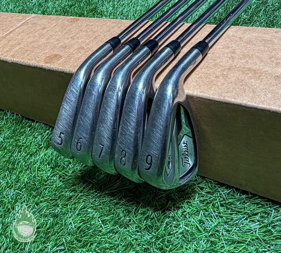 Used RH Titleist 718 AP1 Irons 5-9 AMT Red R300 Regular Flex Steel Golf Set