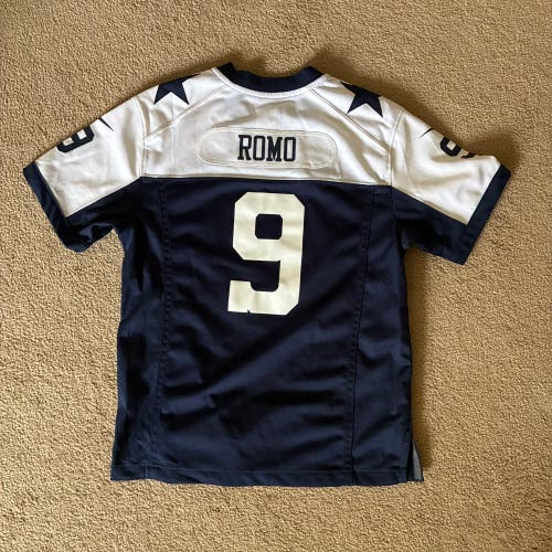 Dallas Cowboys, Tony Romo, NFL Youth M, Jersey w/ # 9 Blue Medium