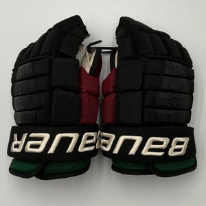 Arizona Coyotes Clayton Keller Game Worn Bauer Pro Series Gloves 13" Pro Stock (Used)