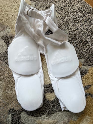 White Men's Medium Youth Adidas Game Pants (Used)