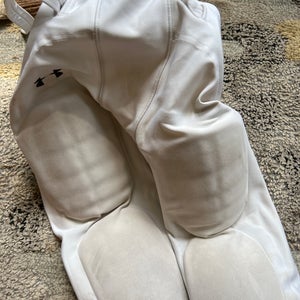 White Men's Medium Youth Under Armour Game Pants (Used)