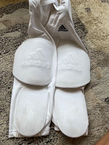 White Men's Medium Youth Adidas Game Pants (Used)