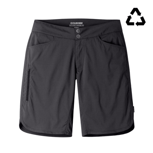 Club Ride Savvy 9" L WOMENS BOTTOMS Black (New)
