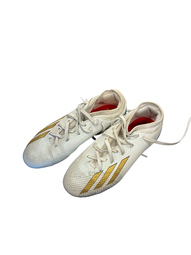 Used Adidas Soccer Cleats White Junior 04 11682-S000137516