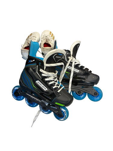 Used Bauer Roller Hockey Skates Royal Blue Adjustable 11682-S000137513