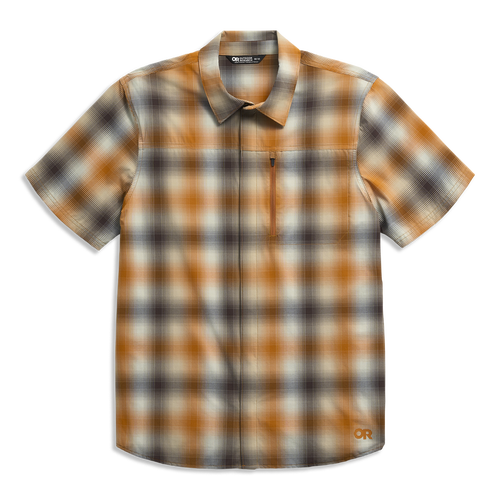 Men's Astroman Short Sleeve Sun Shirt Sedona Plaid S (New)
