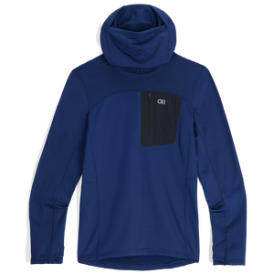 Men's Vigor Grid Fleece Pullover Hoodie XL Men's Blue (New)