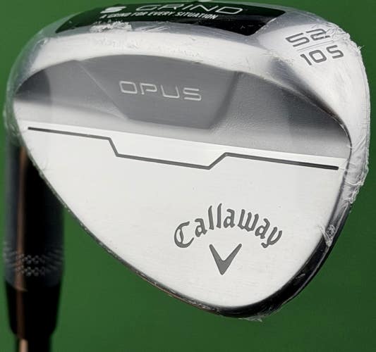 Callaway Opus Chrome Gap GW Wedge LEFT Hand 52-10* S-Grind Steel LH NEW