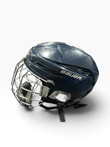 Used Bauer IMS 11.0 Helmet Cage Combo Navy Blue MD 11375-S000381380